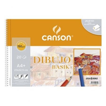 Canson Bloc de Dibujo Basik A4+ 20 Hojas 150 g/m²
